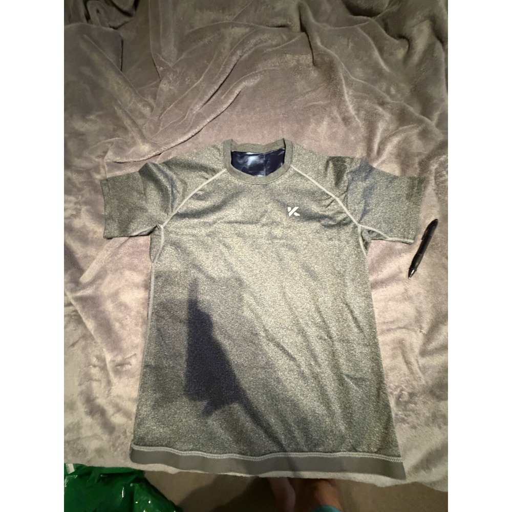 Kewlioo Men's Sauna Suit Shirt Heat Trapping Sweat Compression S Charcoal Gray